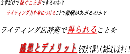 ライティング広辞苑感想